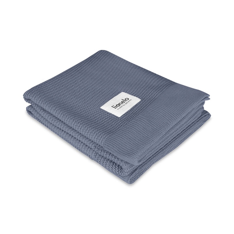 Lionelo Zubehr Haushalt Bambusdecke 75x100cm Blanket Blue