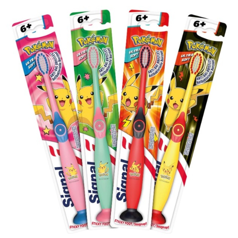 Signal Zahnbrste 6+ Jahre Ultra Soft Saugnapf Pokemon