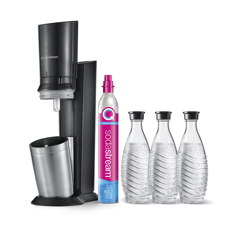Sodastream Kchenmaschinen SodaStream Crystal Mega Pack inkl. 3 Glaskaraffen 0.7L