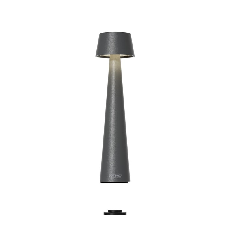 Sompex Tischlampe Mono antrazit