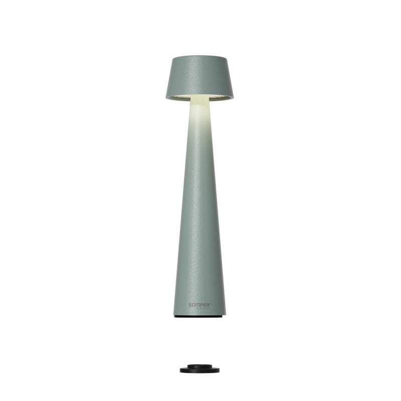 Sompex Tischlampe Mono olivgrn