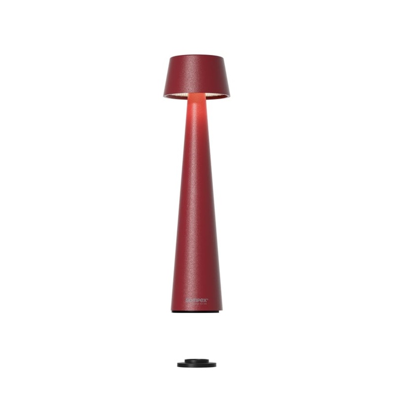 Sompex Tischlampe Mono rot