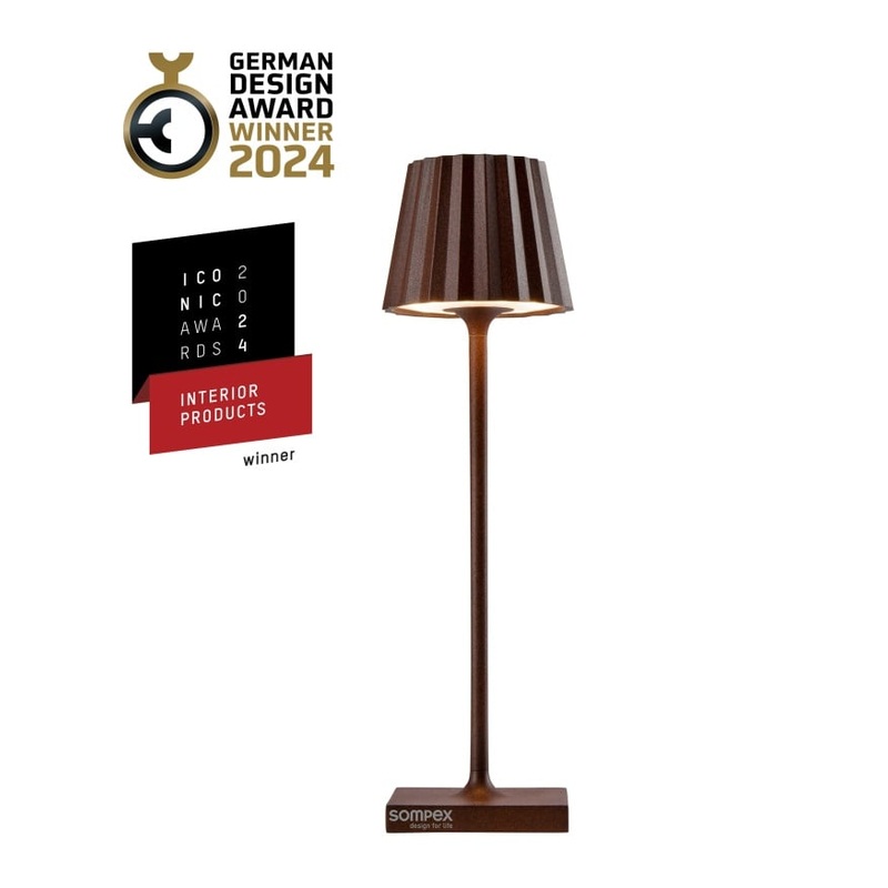 Sompex Tischlampe Troll nano rost, 21 cm