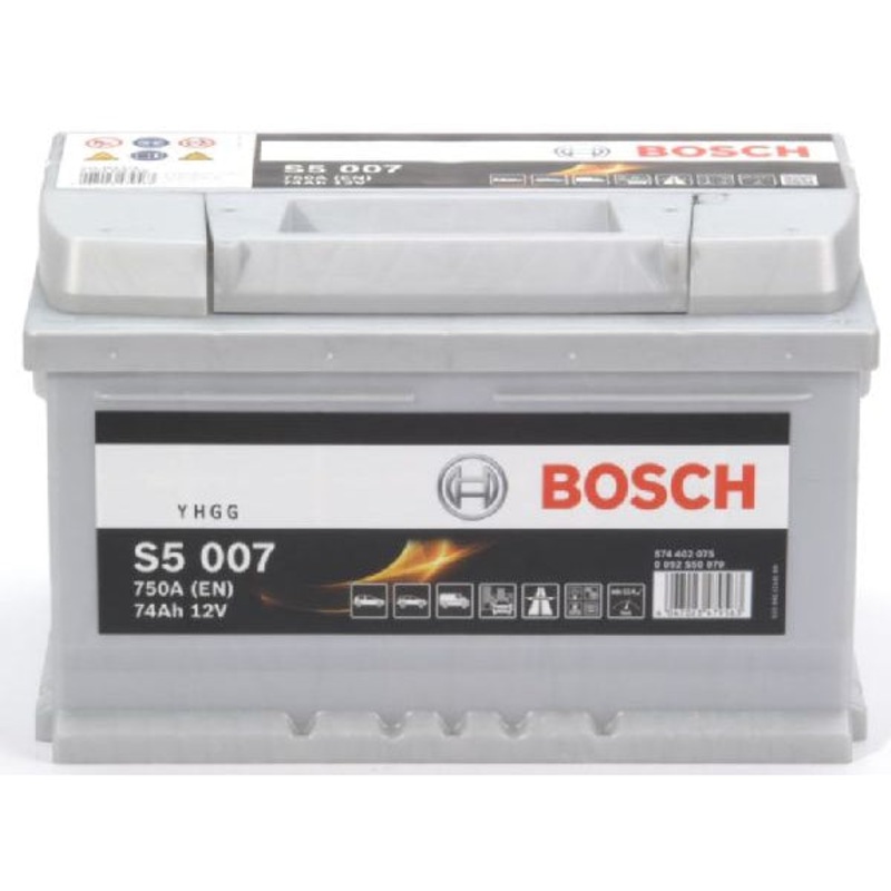 BOSCH Fahrzeugbatterie Starterbatterie Bosch 12V/74Ah/750A LxBxH 278x175x175mm/S:0