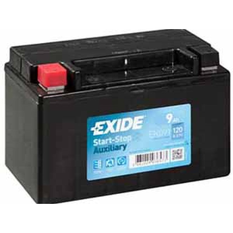 Exide Fahrzeugbatterie Backup 12V/9Ah/120A LxBxH 150x90x105mm/B0/S:1