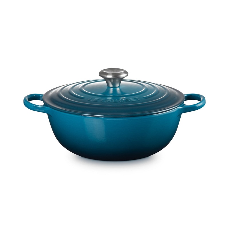 Le Creuset Pfanne La Marmite Gusseisen-Topf,  26cm, Deep Teal