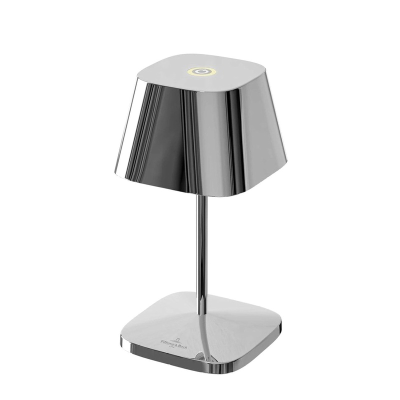 VilleroyBoch Tischlampe mit Akku Neapel 2.0 chrom