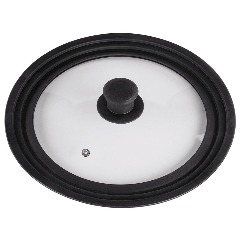 Xavax Universaldeckel mit Dampfloch fr Tpfe und Pfannen, 24, 26, 28 cm, Glas