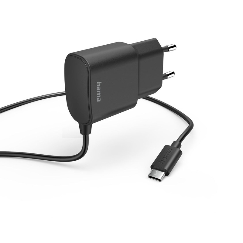 Hama Ladegert mit USB-C-Anschluss, 12 W, 1 m, Schwarz