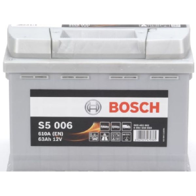 BOSCH Fahrzeugbatterie Starterbatterie Bosch 12V/63Ah/610A LxBxH 242x175x190mm/S:1