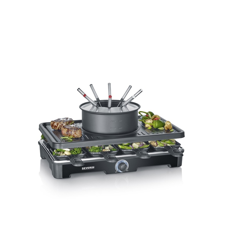 Severin Racletteofen mit Fondue Kombi RG2347