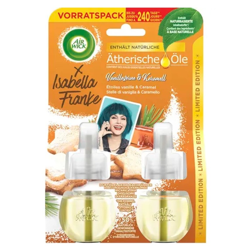 Air Wick Lufterfrischer Duftlflakon Nachfller Vanille Karamell 2x19ml