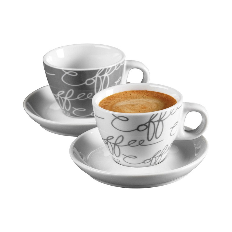 Ritzenhoff & Breker Kchenbedarf Cornello Espressoset 4-teilig grau-weiss