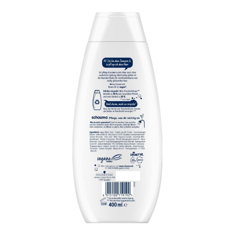 Schauma Shampoo Seiden Kamm Rosen l 400ml