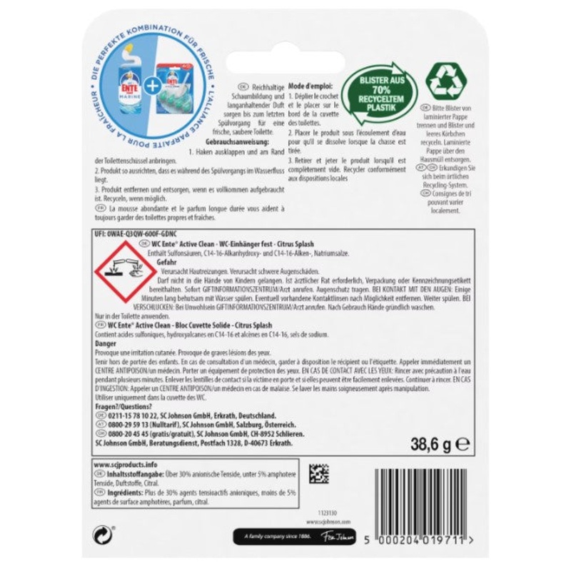 WC Ente WC Ente Active Clean Citrus 38,6g