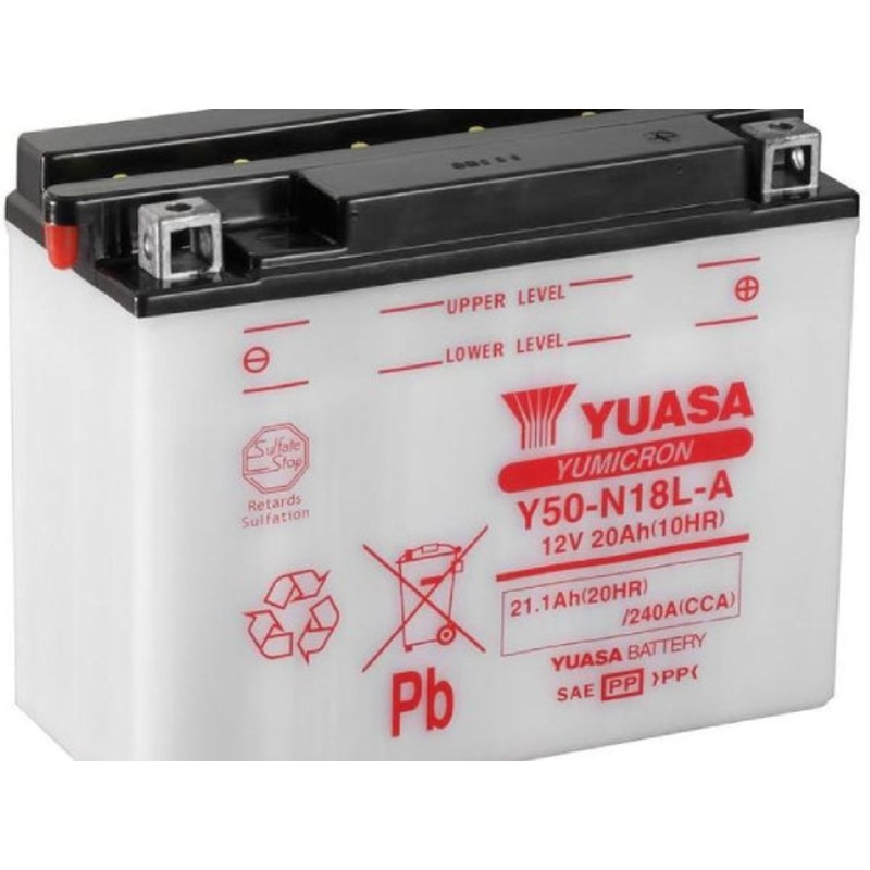 YUASA Fahrzeugbatterie Yumicron 12V/21.1Ah/240A LxBxH: 205 // 90 // 162 // S:0
