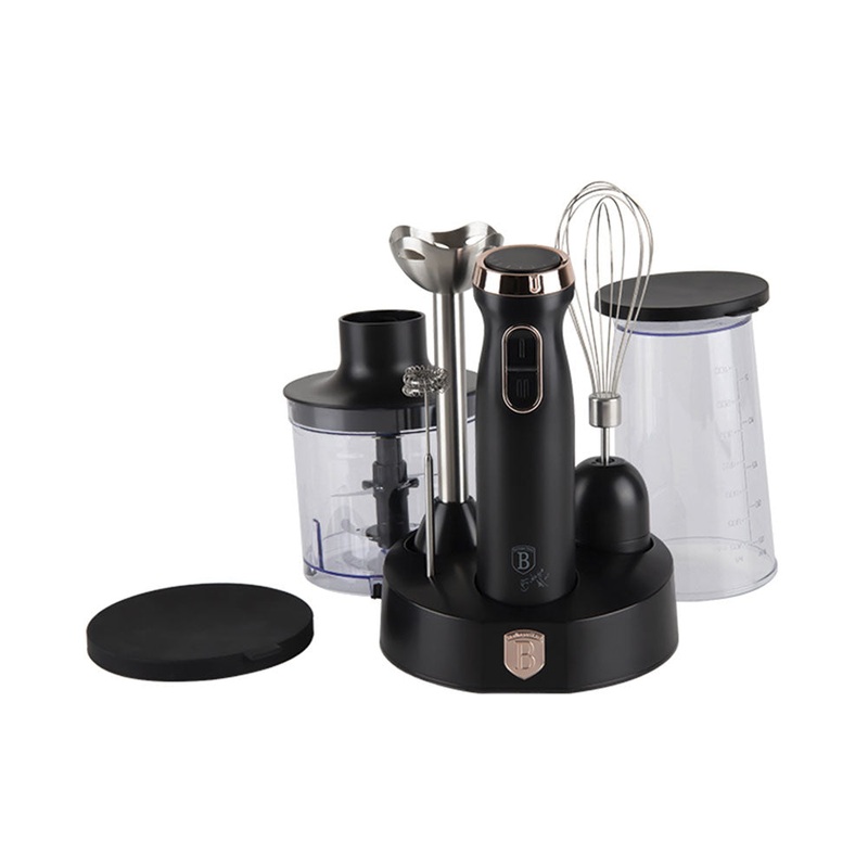 Berlinger Haus Kchenmaschine Haus Stabmixer Set 6-teilig Black Rose Collection