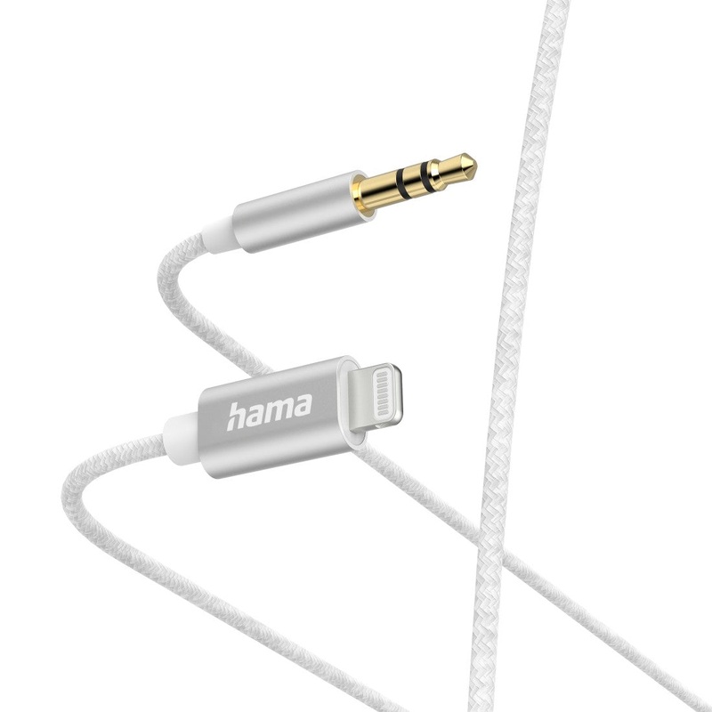 Hama Zubehr Aux-Kabel Lightning 3,5-mm-Klinke