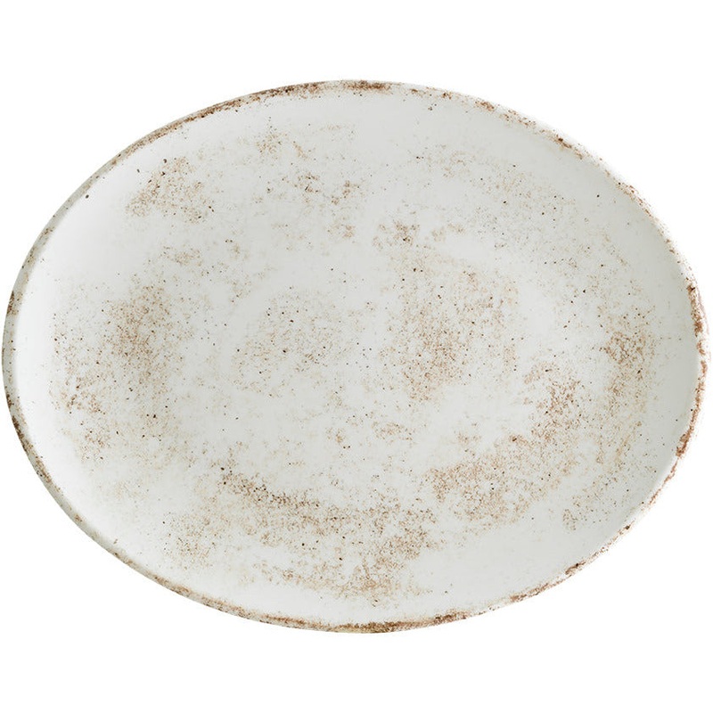 Nacrous Matt Moove Oval Plate 36cm
