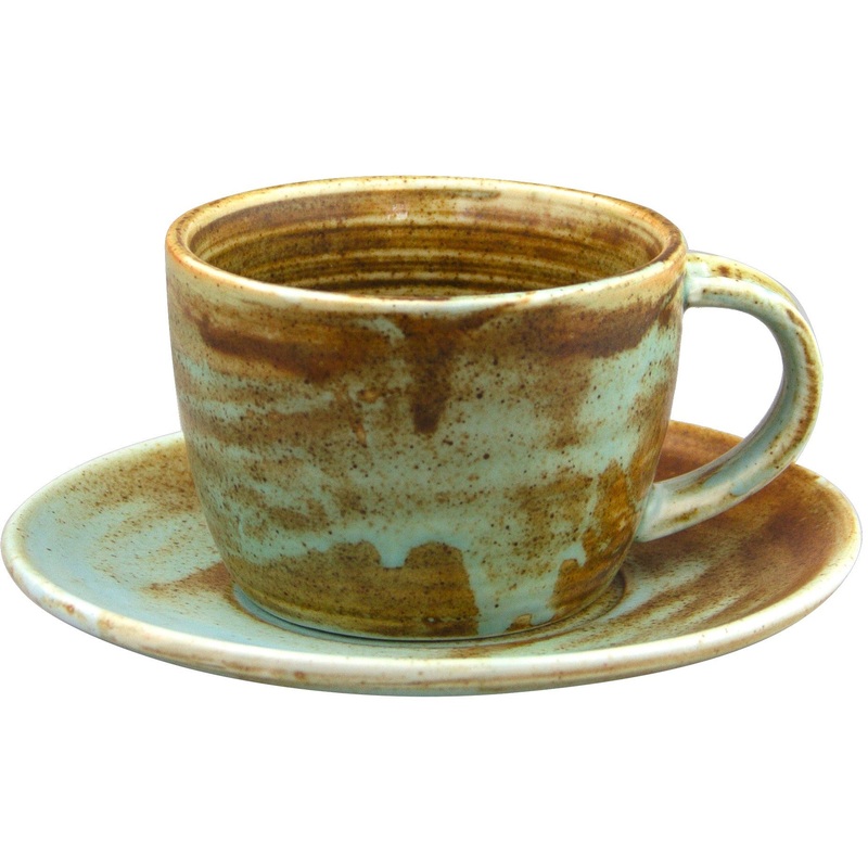 River cup 210ml with saucer 15cm