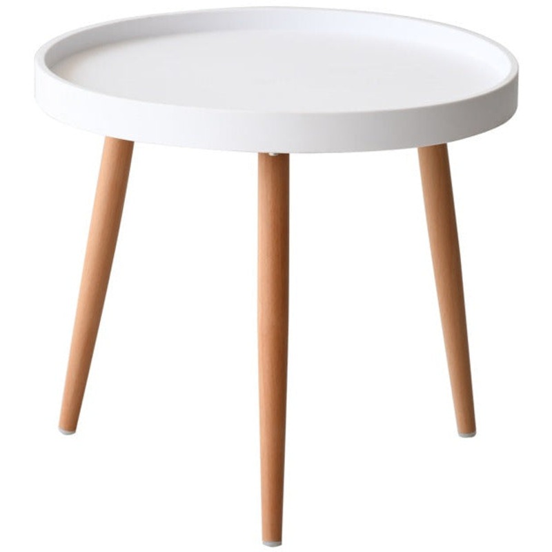 Round side table "Oslo" white 50cm