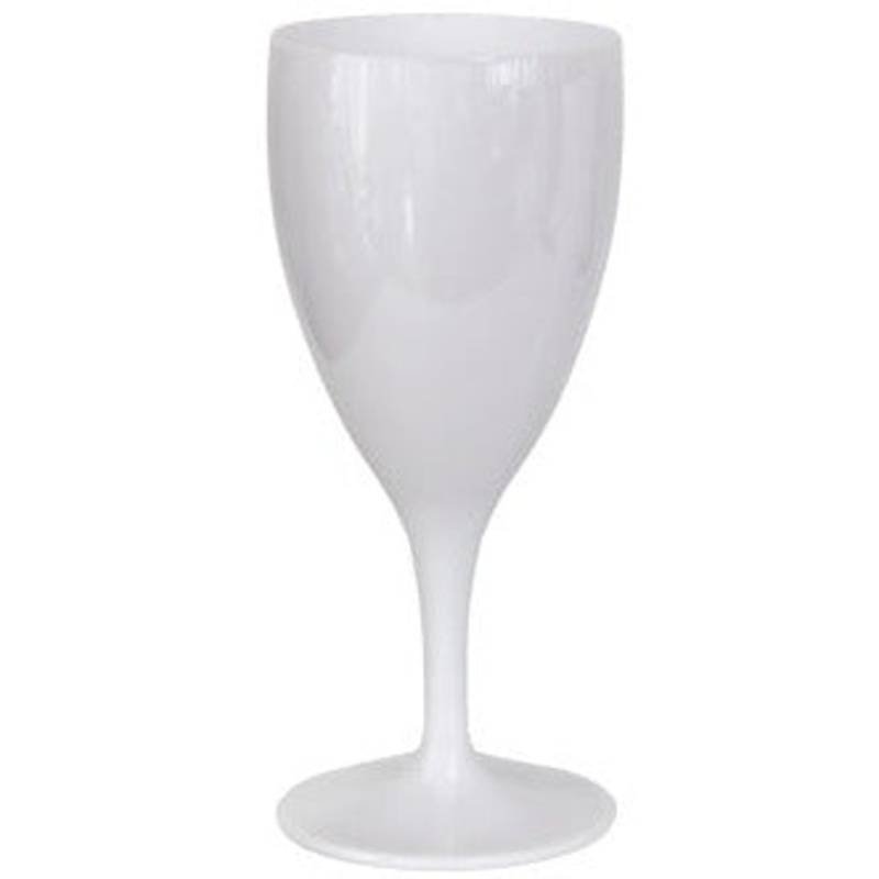 Polycarbonate wine glass Premium White 320ml