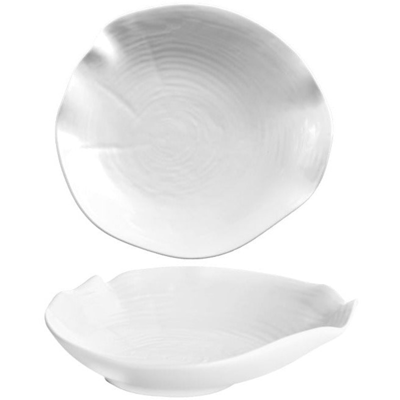 Willow white deep plate 17cm