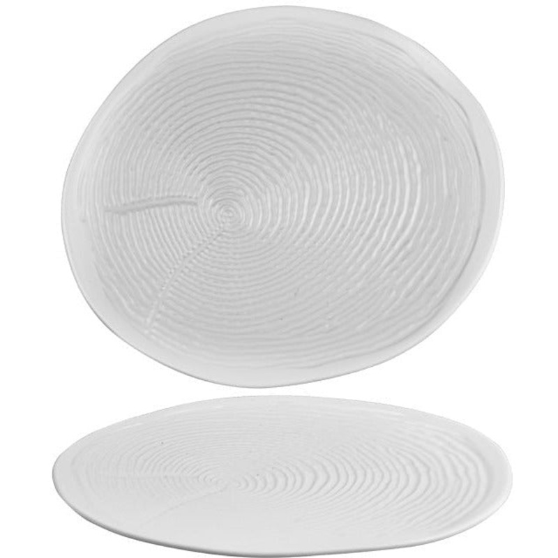 Willow white flat plate 29cm