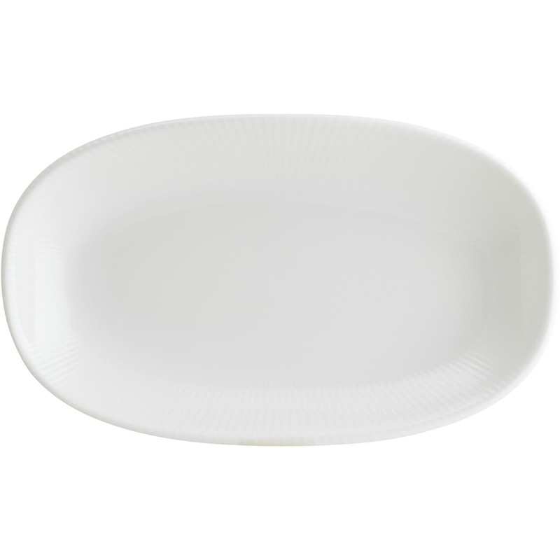 Iris White Gourmet oval dish 24x14cm