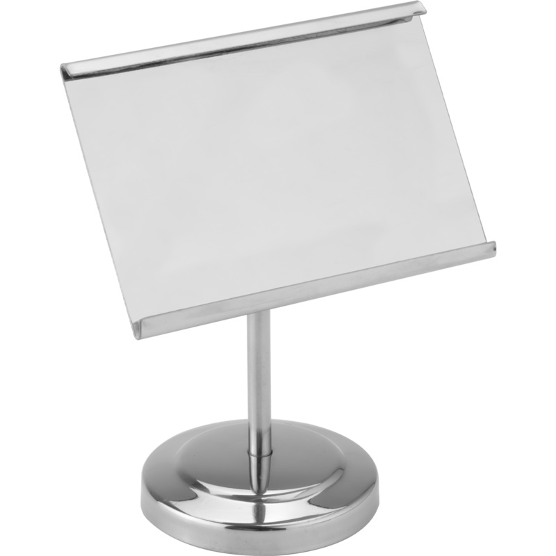 Metal Informative stand for dining table 10.5x9.5cm