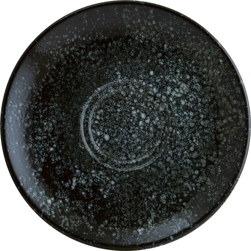 Cosmos Black Gourmet Cappuccino Saucer 16cm