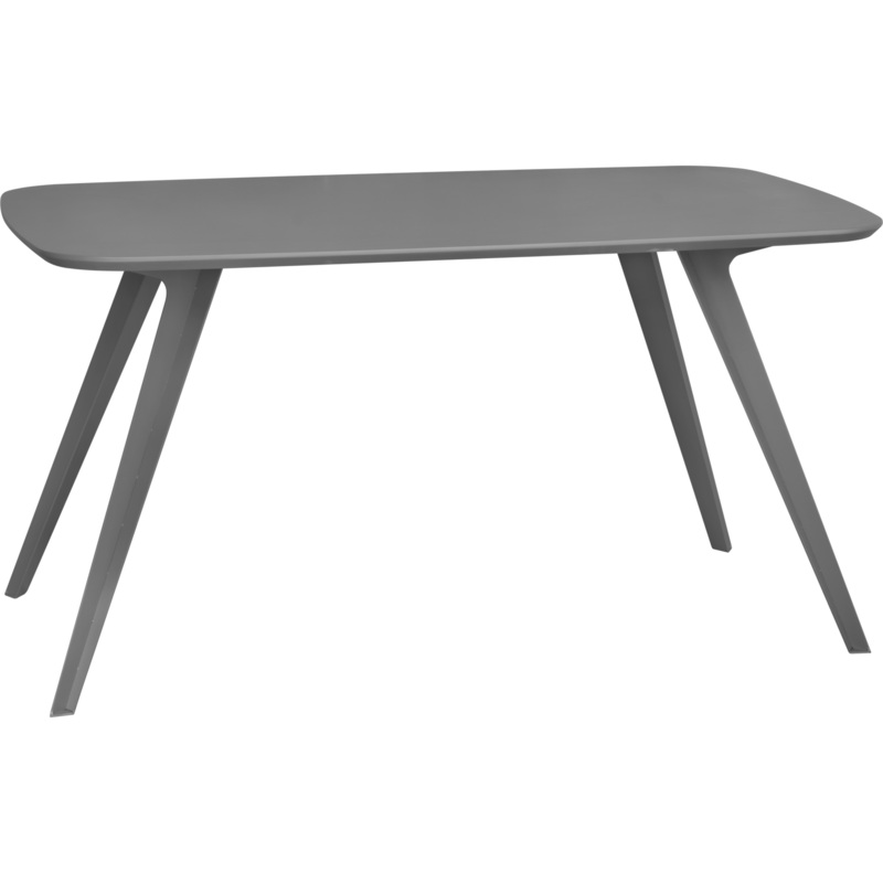 Rectangular table "Portland" grey 140x80cm
