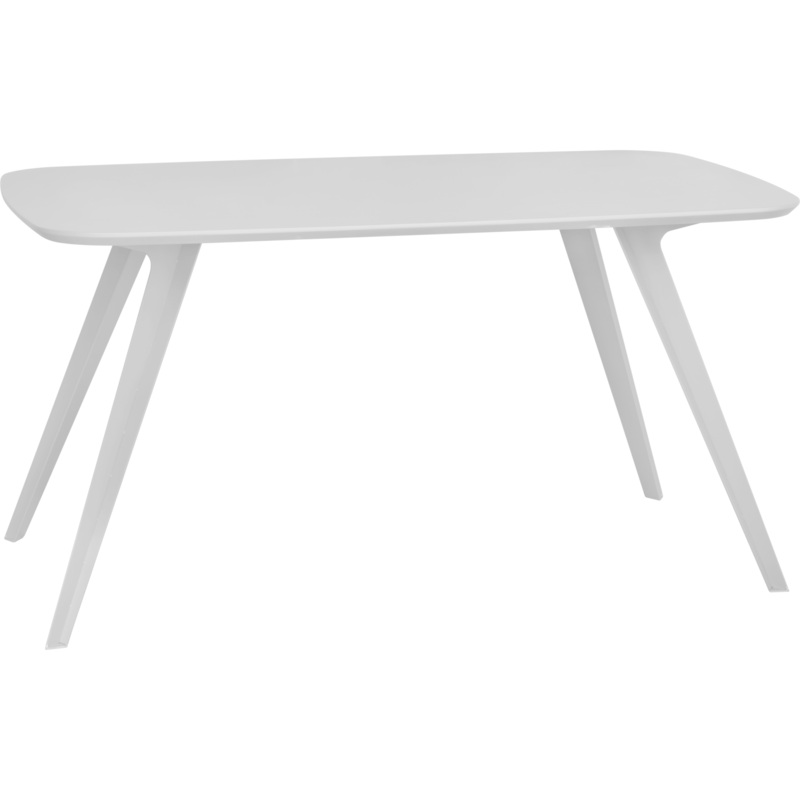 Rectangular table "Portland" white 140x80cm