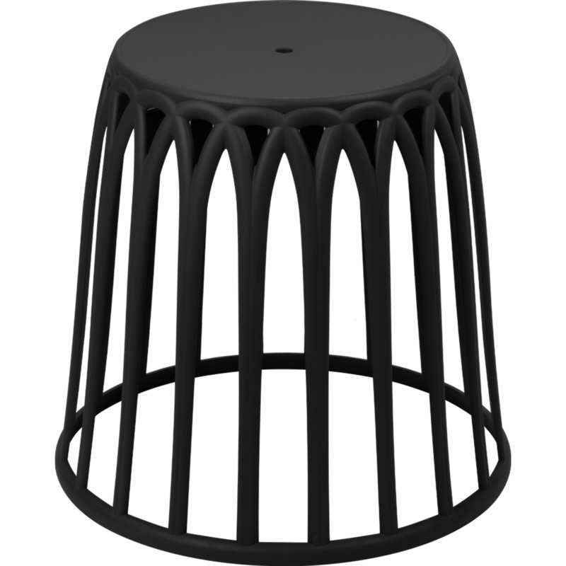 Side table "Cabo" black 45x44cm