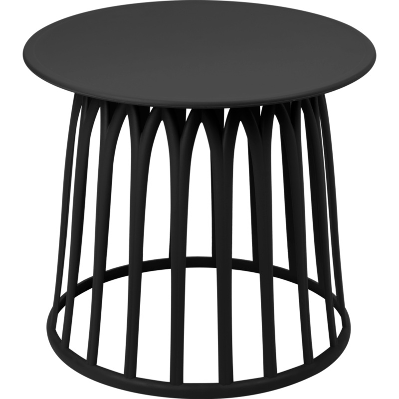Side table "Cabo" black 50x45cm
