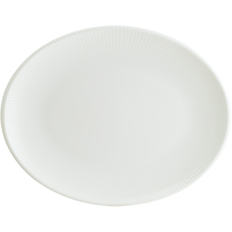 Iris White Moove Oval Plate 31x24cm