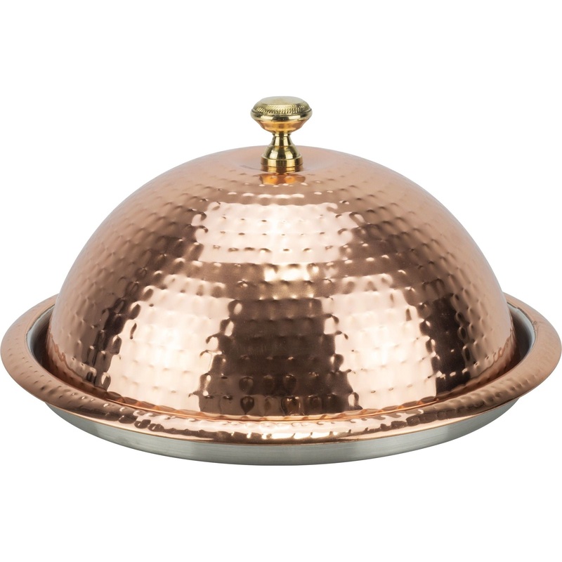 Charm Round Serving dish "Tanjin" with brass handle 35cm