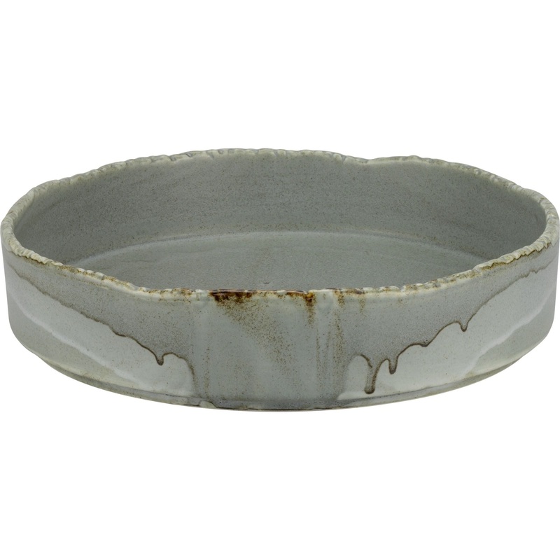 Fuji Ash deep plate 26cm