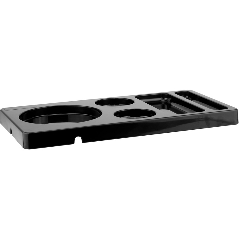 Hotel welcome tray for refreshments and condiments "Black" 42x22cm