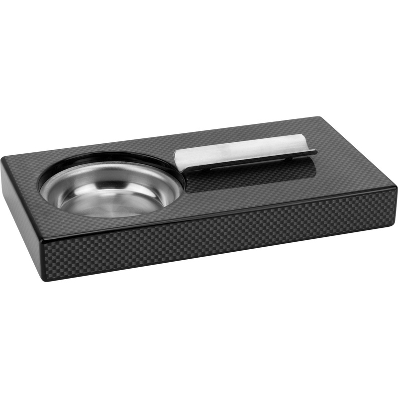 Rectangular cigar ashtray "Carbon Fiber" 20x10x2.5cm