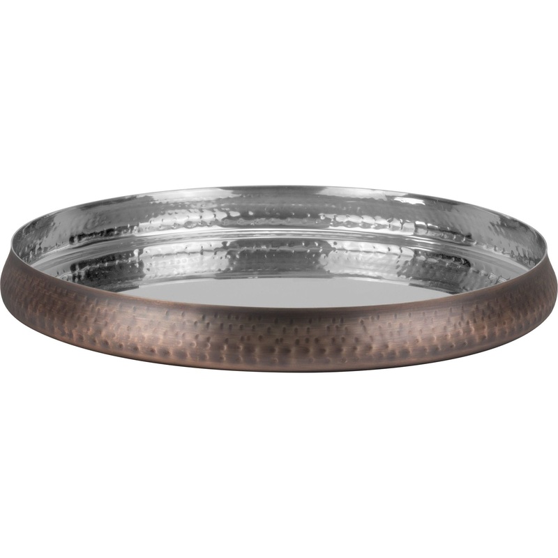 Rustic Deep Plate for Serving "Thali Plate" 33.5x3cm