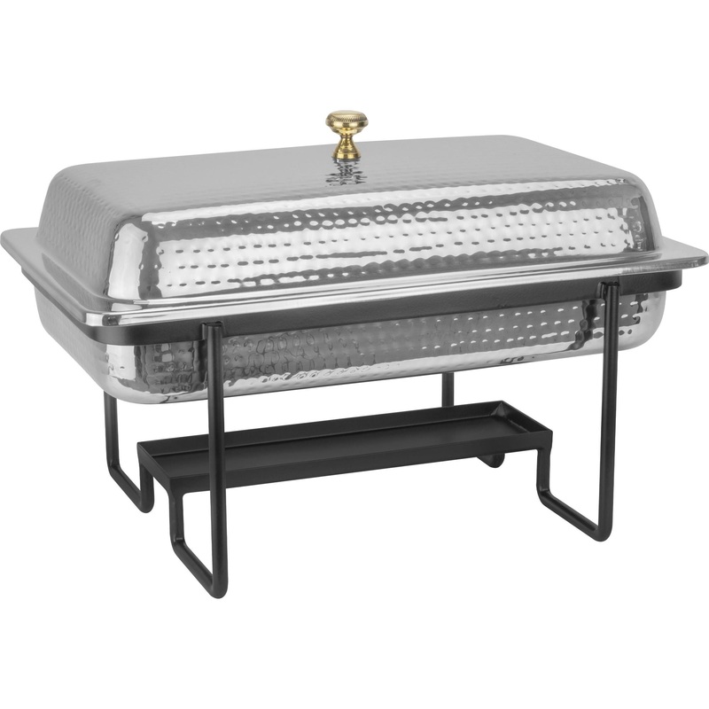 Wicked Rectangular Chafing Dish GN 1/1 with Matte Black base 8 litres