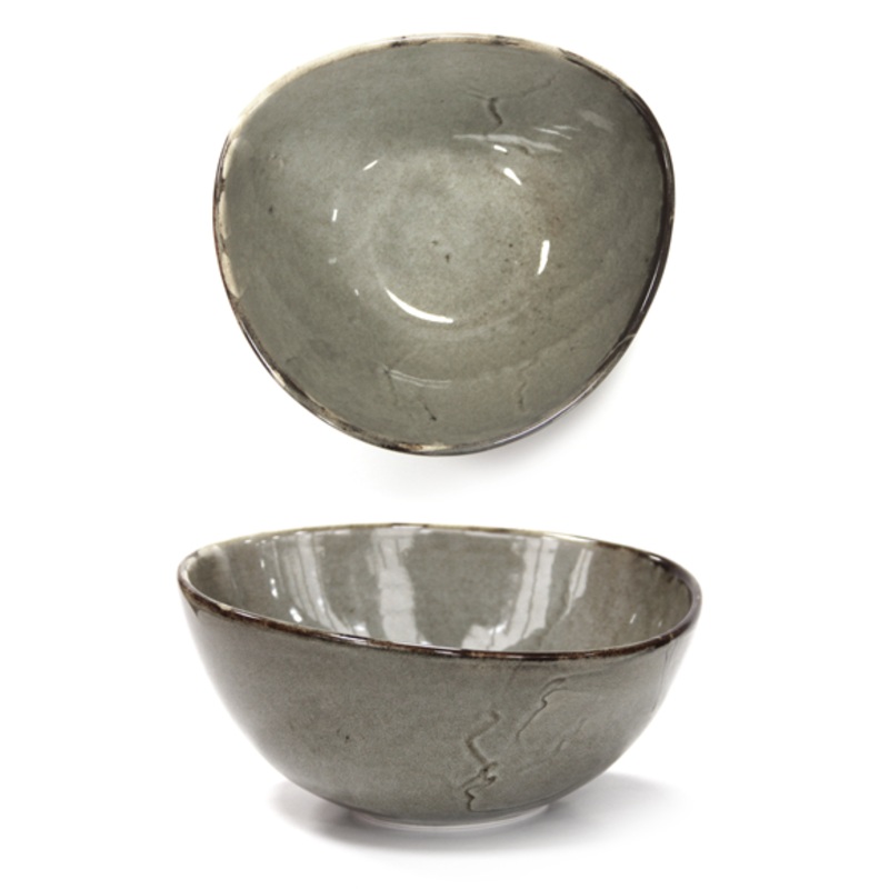 -Antique grey bowl 1.35 litres