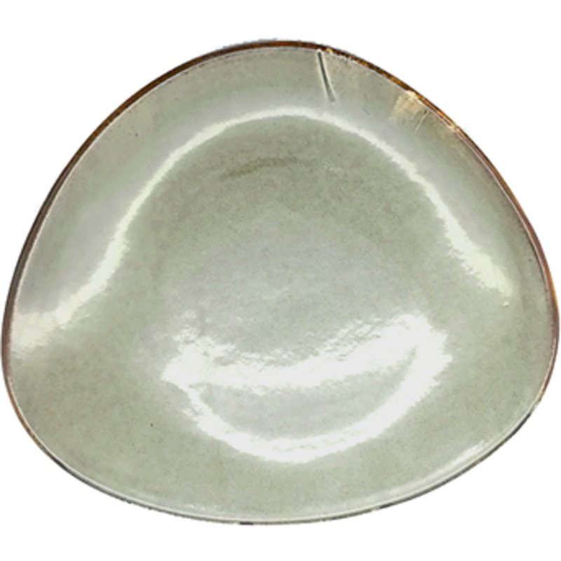 Antique grey plate 21cm
