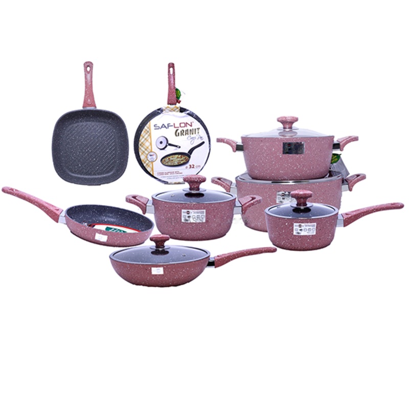 Saflon 13Pcs Granite Cook Set