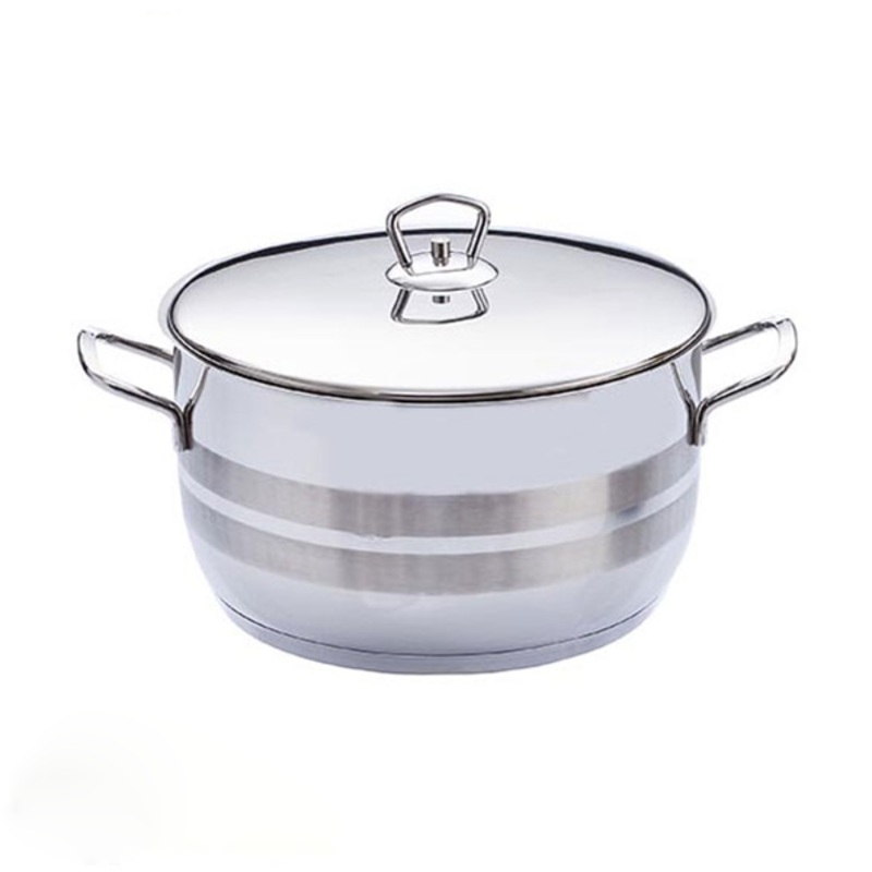 Saflon Safinox Flavia 40cm Deep Cooking Pot With S/S LID 35Ltr
