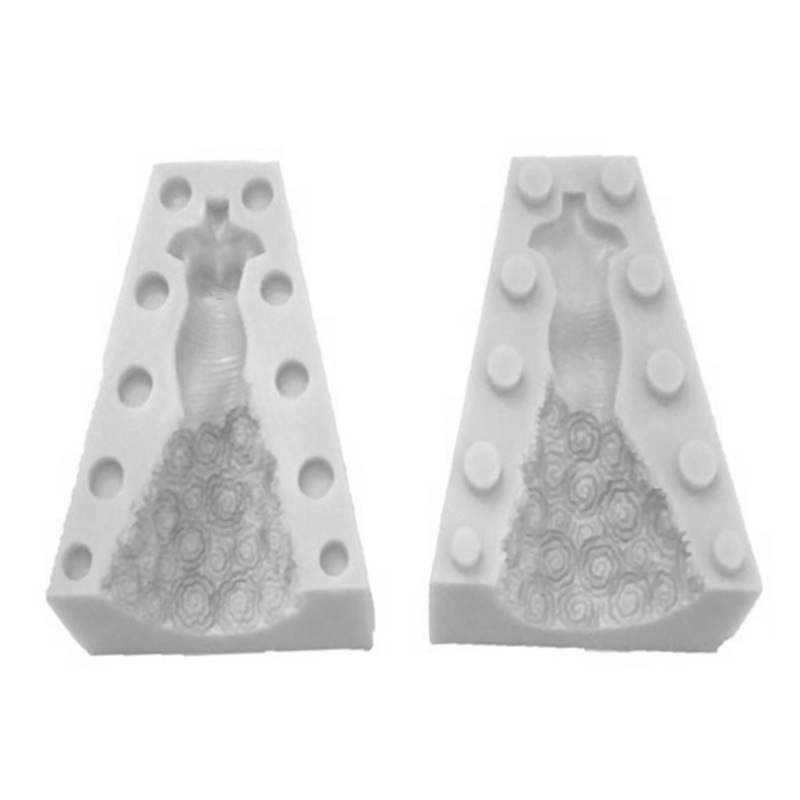 Silicone 3D Wedding Dress Mold