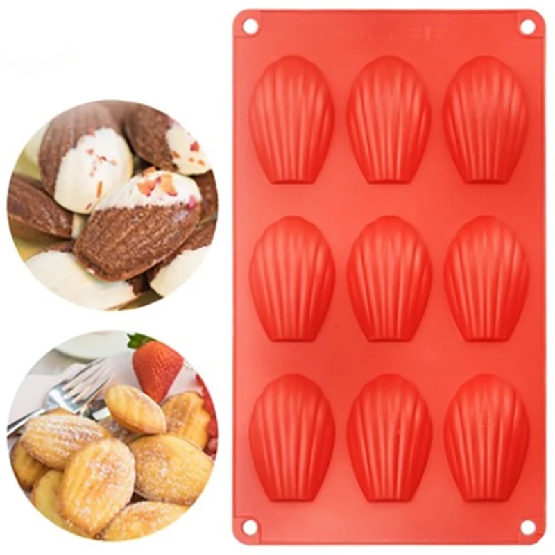 Silicone Baking Tray Shell Shape - 9 Cavity