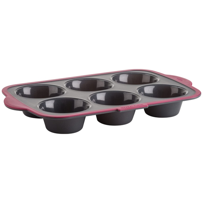 Silicone Muffin Mold - 6 Cavity Large