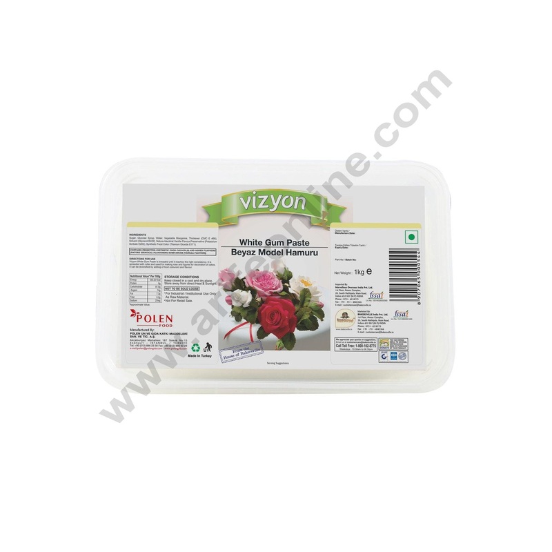 Vizyon Gum Paste White - 1 Kg